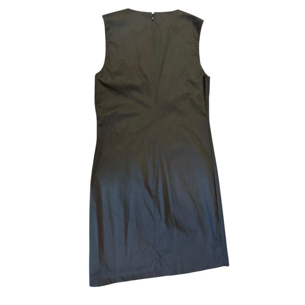 PERSIFOR Black Sleeveless Embroidered Tweed Woven Textile Dress Women's SMALL - Picture 2 of 6